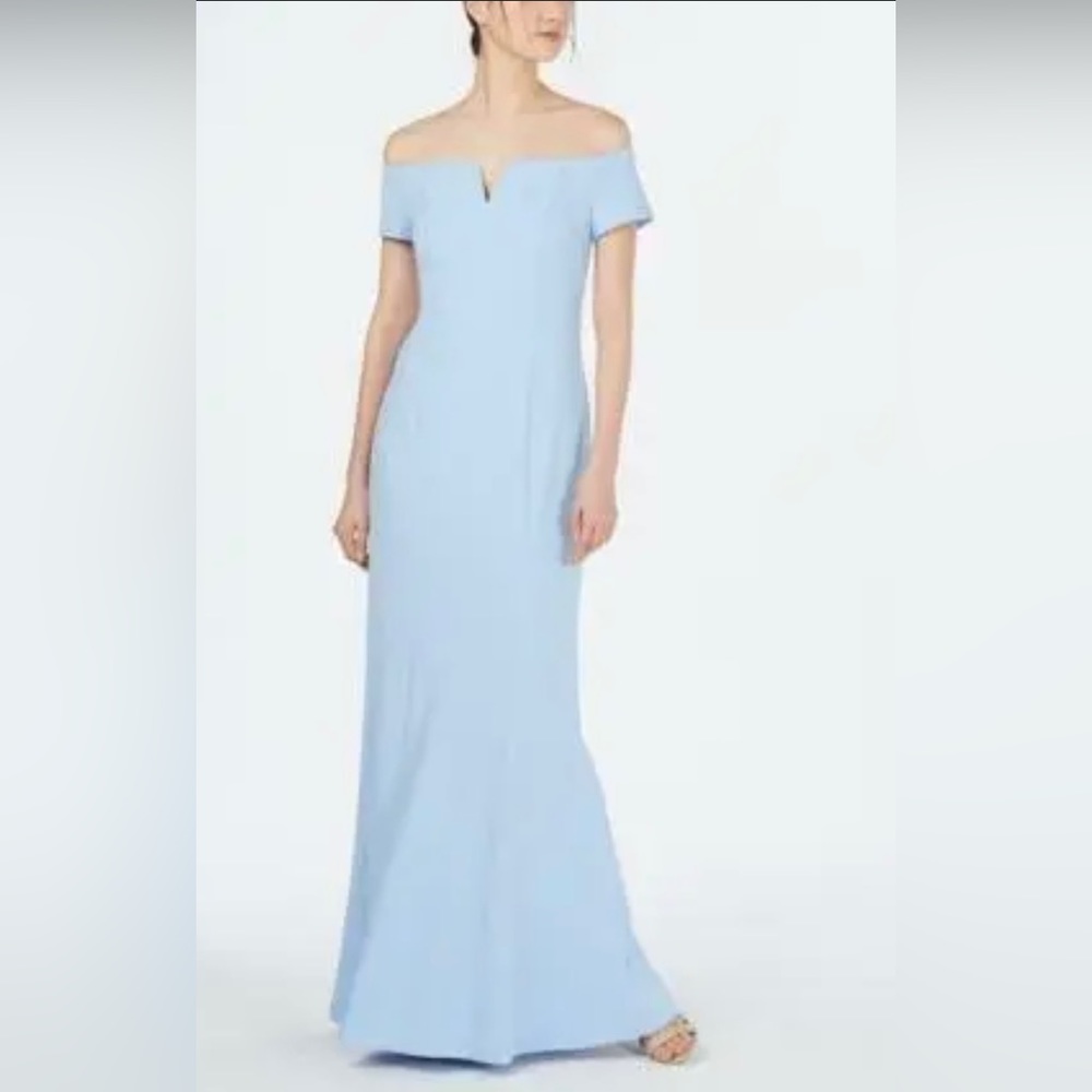 Calvin Klein light blue gown. Size 12. (Only worn once for pictures)